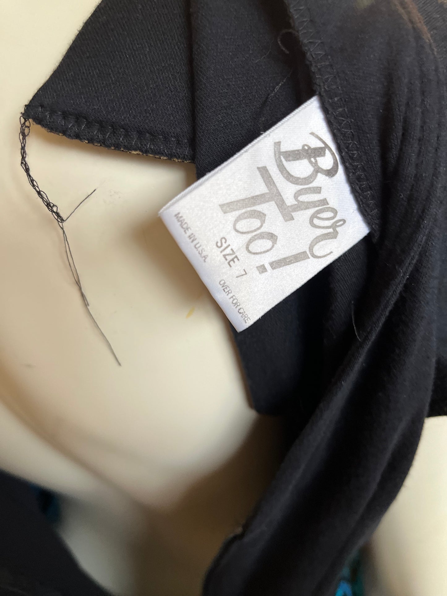 Vintage 80s Tiered Ruffle Floral Peplum Mini Dress M