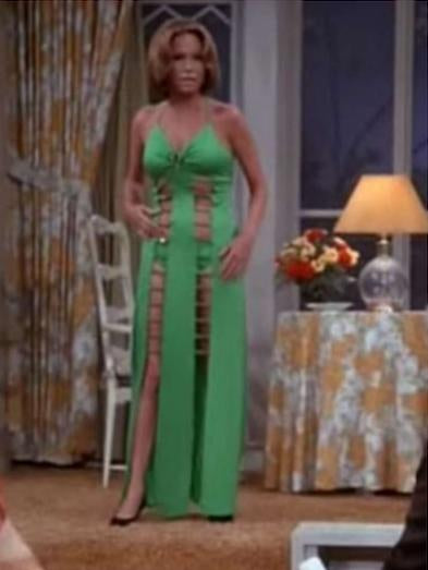 70's Funky Black Cut Out Black Sexy Halter Maxi Dress XS