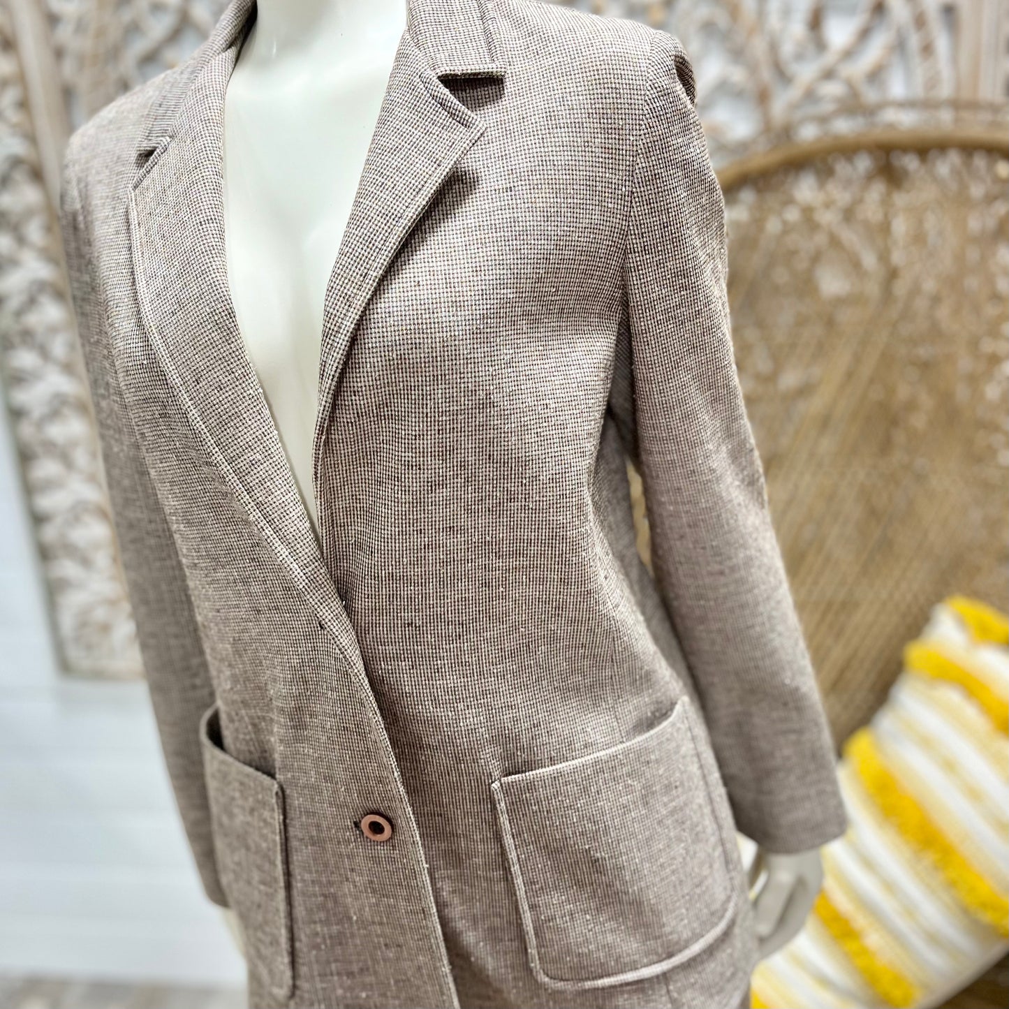 70s Interchangeable 3 Piece Center Stage Vintage Business Suit S/M