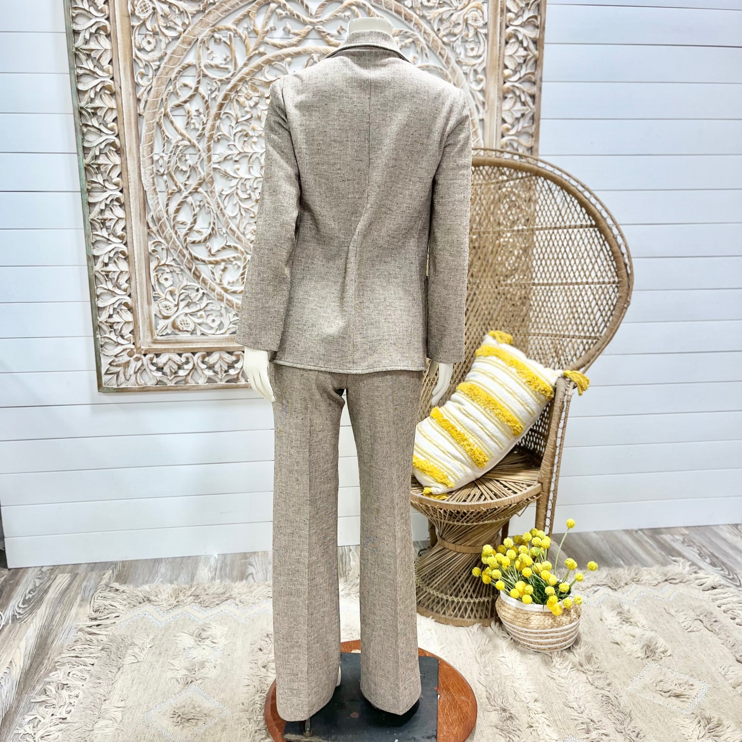 70s Interchangeable 3 Piece Center Stage Vintage Business Suit S/M