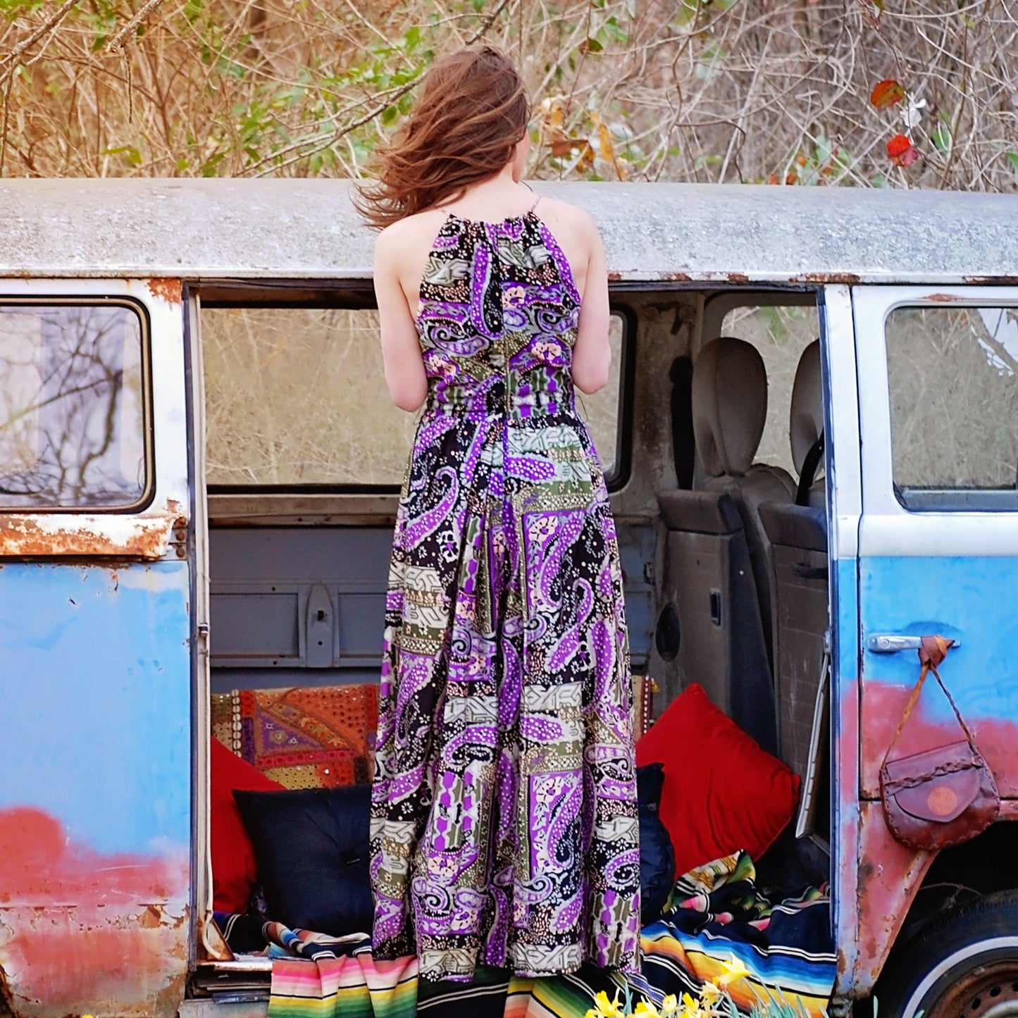 60s Jonny Herbert Fabulous Paisley Palazzo Jumpsuit S