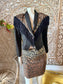 Vintage 80s Fredrick’s of Hollywood Leopard Print Fringe Jacket and Skirt
