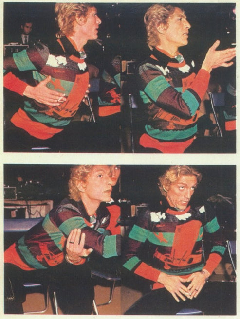 Giorgio di Sant'Angelo Biplane Knit Vintage 70s Maxi Dress S/M