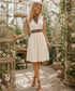 Vintage 70s Wild Floral Banded Waist Bohemian Mini Dress