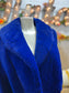 Vintage 70s Ultra Rare Blue Sheared Beaver Rockstar Coat