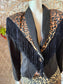 Vintage 80s Fredrick’s of Hollywood Leopard Print Fringe Jacket and Skirt
