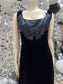60s Oleg Cassini Couture Jacki O Style Mod Velvet Cocktail Dress