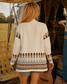 Vintage 70s Bohemian Tribal Cardigan Sweater Jacket L