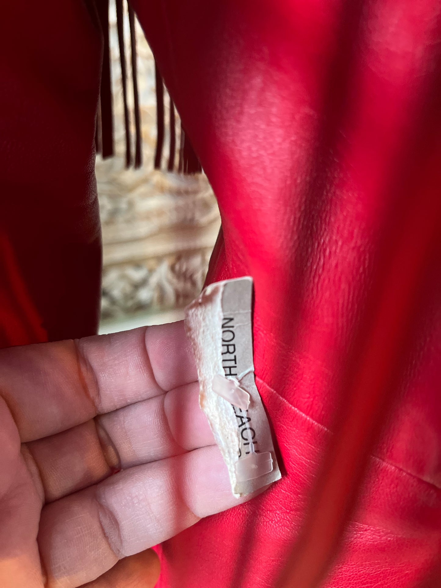 90's Rare Rodeo Fringe North Beach Western By Michael Hoban Genuine Leather Coat Dress S