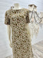 Vintage 60s Tapestry Small Floral Mod Mini Groovy Flower Print Dress