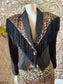 Vintage 80s Fredrick’s of Hollywood Leopard Print Fringe Jacket and Skirt