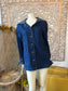 Vintage 70s Denim Hooded Buckle Sleeve Jacket L
