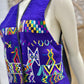 70s Mexican Ethnic Wool Colorful Vintage Embroidered Vest M