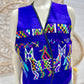 70s Mexican Ethnic Wool Colorful Vintage Embroidered Vest M
