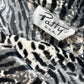 80s Vintage White Leopard Print Sexy Maxi Dress M/L