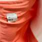 70s Vintage Embroidered Flower Trim Boho Orange Mini Dress XXS