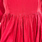 Vintage 40s Patio Red Full Skirt Silver Metallic Trim Pantaloon Southwest Rare Dress