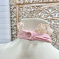 Vintage 70s Fredericks of Hollywood Lace Pink Halter Romper Jumpsuit XS/S