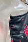 Vintage 80s Michaele Vollbracht Black & Tulip Oversized Floral  Quilted Jacket XL