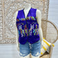 70s Mexican Ethnic Wool Colorful Vintage Embroidered Vest M