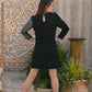 Vintage 70s Silver Metallic Mini Formal Party Dress M
