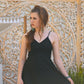 Vintage 70s Black Maxi Dress XS Slinky Disco 1970s Evening Gown