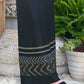Vintage 70s Designer Wenjilli Lurex Knit Bishop Sleeve Evening Maxi Dress M