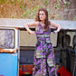 60s Jonny Herbert Fabulous Paisley Palazzo Jumpsuit S