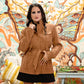 Vintage 90s Versace Classic V2 Caramel Mocha Coat Jacket XL