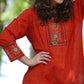 Vintage 80s Tribal Ethnic Embroidered Mini Dress XL