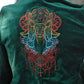 Vintage 90s Hunter Green Embroidered Velveteen Deer Blazer Jacket