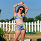 Vintage 60s Psychedelic Two Piece Pucci-Esc Bikini Swimsuit