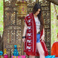 Vintage 70's Vest Woven Ethnic Deer Knit Fringe Poncho XL